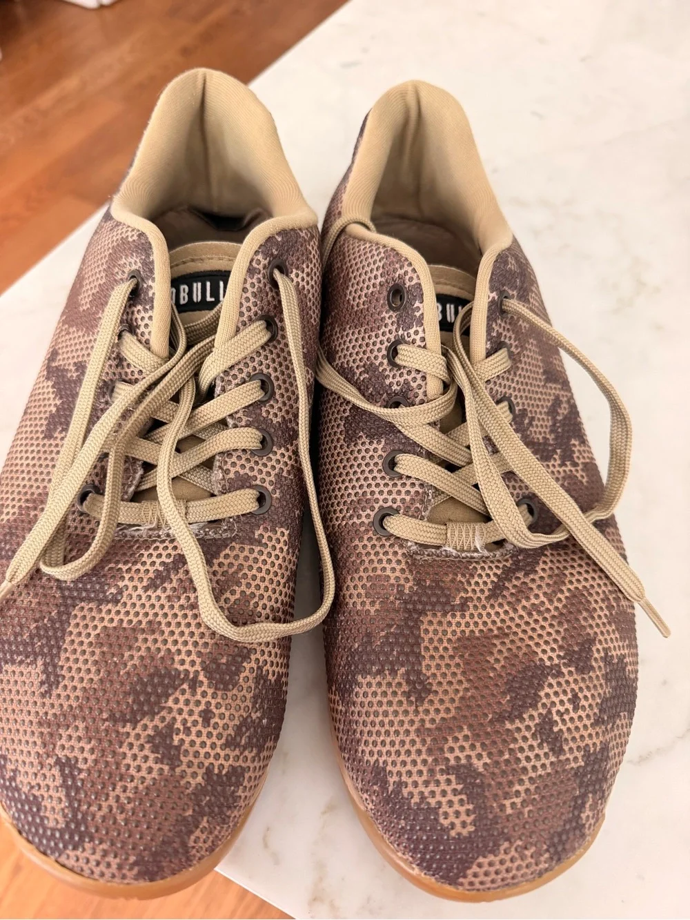 NOBULL Men’s Camo Tan Training Sneakers -Size 12.5